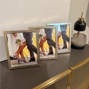 Soft Gold Photo Frame Set of 3 - 8x10